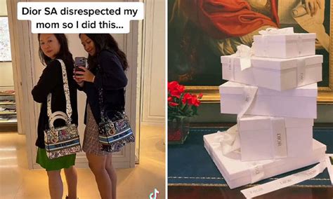 dior disrespect my mom|Singaporean woman goes on Dior spree in Italy after mum was .